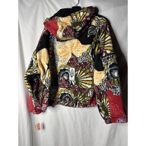 Free People Movement Wild & Free Printed Fleece Pullover Wildflower Retro L NWT